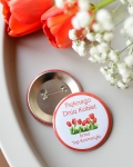 przypinki z agrafką (kotyliony) - personalizowane upominki na dzień kobiet (minimalne zamówienie 15 szt.) 