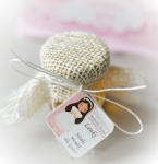 słodkie podziękowania - MIÓD wielokwiatowy 40 ml - motyw dziewczynki komunijnej (minimalne zamówienie 15 szt.)