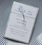 SREBRNE BROKATOWE zawiadomienia o ślubie - szybka realizacja (minimalne zamówienie 15 szt.)