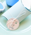 niebieskie pudełka na cukierki na przyjęcie baby shower - niebieski króliczek - party w oczekiwaniu na maluszka