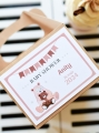 rustyklane pudełka na ciasto z okazji baby shower - przyjęcie z okazji zbliżających się narodzin dziecka - dowolny nadruk / personalizacja w cenie