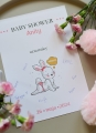 pamiatka Twojego baby shower w ramce A4 - zbierz podpisy i stwórz wyjątkową pamiątke na ściane twojej imprezy w oczekiwaniu na maluszka