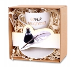 dedykowana filiżanka - prezent dla super nauczyciela z zawieszką