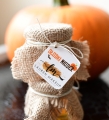 personalizowane słodkości na halloween - miodki z nadrukiem tekstu lub logo - dekoracje na imprezę halloweenową