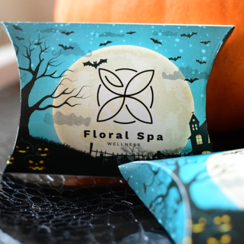 personalizowane pudełka na hallowen na cukierki - dowolny nadruk tekstu lub loga w cenie  - projekt gratis