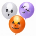 świecące balony led na halloween - świecą do 10 godzin - nietypowe dekoracje na imprezę halloween