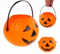 wiaderko na cukierki w kształcie dyni - dla dzieci na halloween