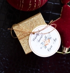 brokatowe złote doniczki - gadżety świąteczne dla firm (minimalne zamówienie 15 szt.) 