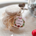 świąteczne MIODKI MIÓD 40 ml  z logo/nazwą firmy - wzór 03 (minimalne zamówienie 15 szt.) 