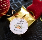 złote pudełka świąteczne - eleganckie boxy pudełka firmowe (minimalne zamówienie 15 szt.) 