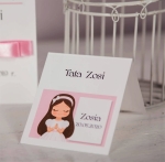 personalizowane winietki na komunię - grafika dziewczynki (minimalne zamówienie 15 szt.) 