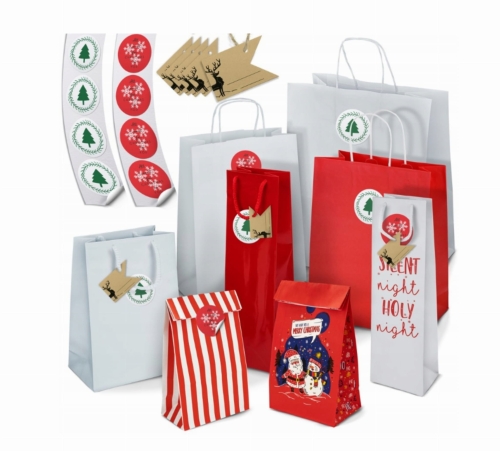 duży zestaw do pakowania prezentów - bestseller - opakowania na boże narodzenie