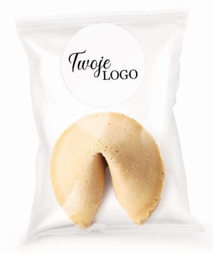 ciasteczka firmowe z logo - ciasteczka z wróżbą dla firm - reklamowe ciasteczka - kolory do wyboru