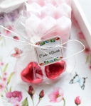 ludowe czekoladki ślubne serduszka folk (minimalne zamówienie 15 szt.)