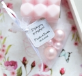 woreczki ślubne z organzy na cukierki z personalizowaną zawieszką - szybka realizacja