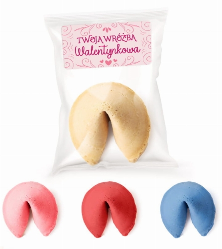 ciasteczka szczęścia na walentynki - upominki na dzień zakochanych
