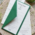 rosnące vouchery dla firm - biodegradowany papier z nasionkami roślin