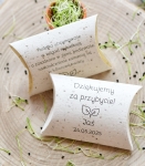 ROSNĄCE pudełka z imieniem dziecka z nasionkami kwiatów - 100%  biodegradowalne  (minimalne zamówienie 10 szt.) 