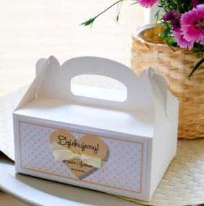 pudełka na ciasto weselne serce (minimalne zamówienie 15 szt.) 