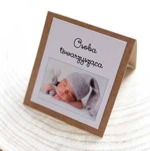 rustykalne winietki ze zdjęciem dziecka (minimalne zamówienie 15 szt.) 
