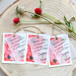 zawieszki na wódkę weselną z kalką MAKI (minimalne zamówienie 15 szt.)