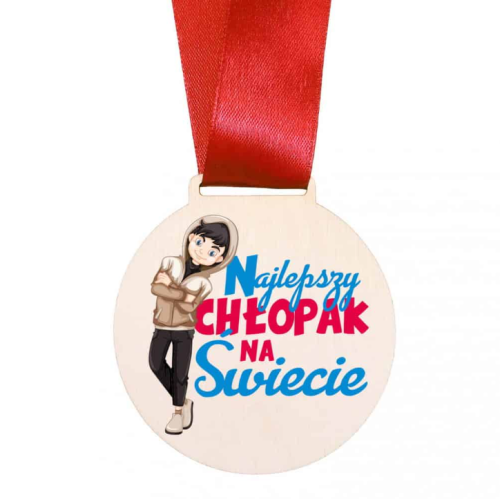 medal na Dzień Chłopaka - Najlepszy Chłopak na świecie - upominki szkolne