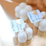 świece sojowe bąbelkowe bubble ze złotym serduszkiem - Dzień Nauczyciela - cena za 1 sztukę