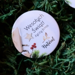 bożonarodzeniowe, okrągłe magnesy na lodówkę  dla firm 14 (minimalne zamówienie 15 szt.) 