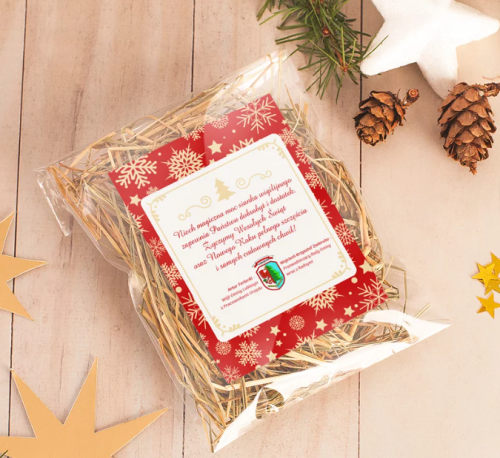 sianko wigilijne firmowe z nazwa firmy