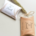 pudełka na cukierki weselne personalizowane z kolekcji boho trawy