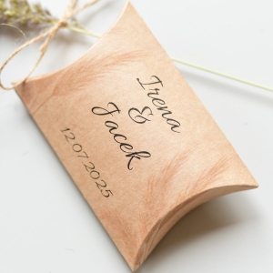 pudełka na cukierki weselne BOHO trawy  (minimalne zamówienie 15 szt.) 