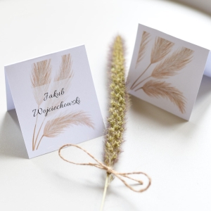 winietki ślubne BOHO trawy (minimalne zamówienie 20 szt.)