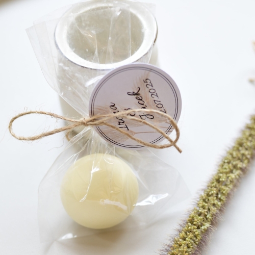 świeczki pływające boho trawy - podziękowania weselne - szybka realizacja dekoracji ślubnych