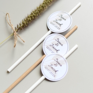 słomki do picia weselne BOHO trawy - cena za zestaw 10 sztuk