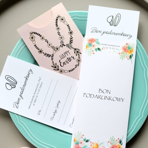 personalizowane, wielkanocne vouchery dla firm dopasowane do branży