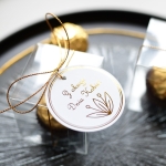 upominki na dzień kobiet - Ferrero Rocher ze złoconą zawieszką 01 (minimalne zamówienie 15 szt.)