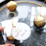 upominki dla nauczyciela - Ferrero Rocher ze złoconą zawieszką 01 - cena za 1 zestaw