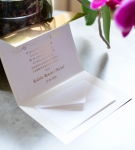 kartka glamour na pieniądze na wesele z Twoimi życzeniami -  wzór nr 17 - złoty druk