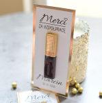 podziękowania za współpracę - złote czekoladki merci - wzór 01 (minimalne zamówienie 15 szt.)