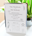 srebrne zawiadomienia o ślubie na A4 do pracy