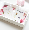 personalizowane winietki na komunię świętą z dziewczynką