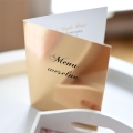 złote menu weselne - zlota okładka w stylu glamour
