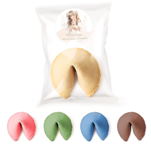 upominki komunijne dla dziewczynki - ciasteczka z wróżbą