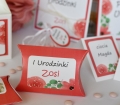 podziękowania dla gości na roczek - pudełka na cukierki