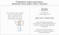 wnętrze zaproszenia  na chrzciny