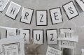 srebrna girlanda: Chrzest + aniołek + Zuzi
