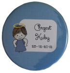 magnesy na chrzest - niebieski aniołek (minimalne zamówienie 15 szt.) 