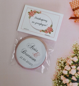 kwiatowe magnesy weselne w opakowaniu (minimalne zamówienie 15 szt.) 