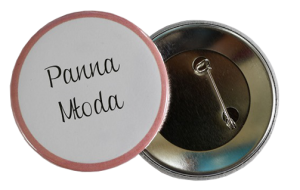 przypinki w formie winietek - zaskocz swoich Gości (minimalne zamówienie 15 szt.) 