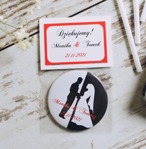 upominki dla Gości weselnych - magnesy w opakowaniu (minimalne zamówienie 15 szt.) 
